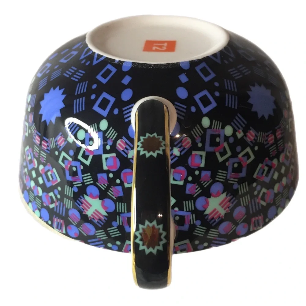 T2 cup and saucer. Aqua Moroccan Tealeidoscope. So pretty and lightweight - Picture 3 of 11